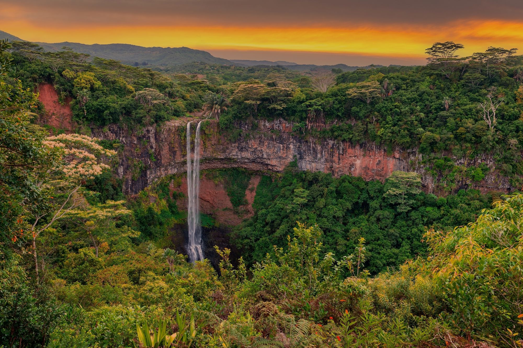 The,Highest,Waterfall,On,The,Island,Of,Mauritius,Is,Chamarel,